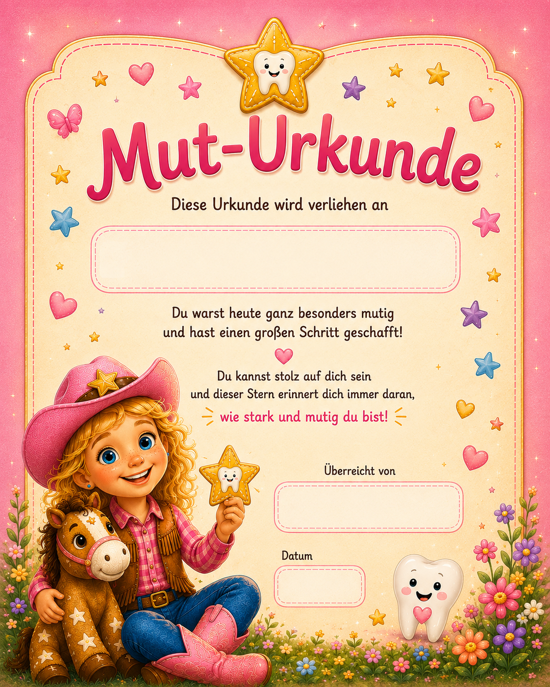 Muturkunde Zahnarzt